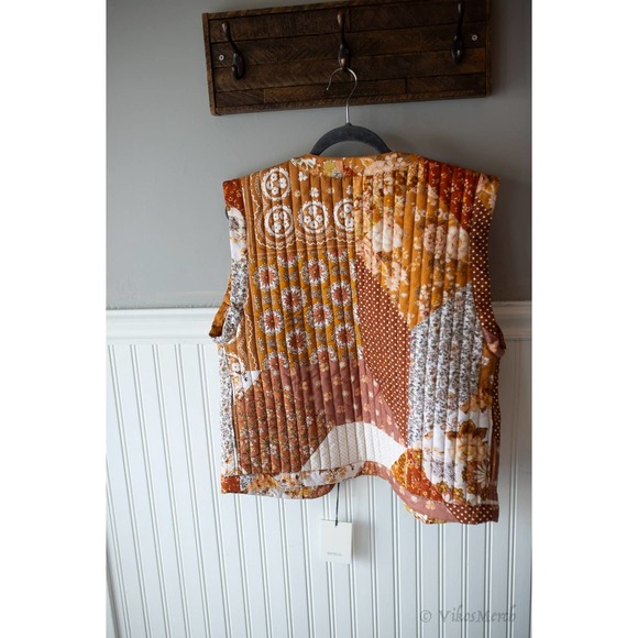 Free People Spell Cha Cha Quilted Vest Medium NWT - Picture 4 of 4